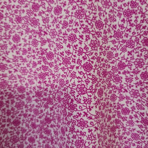 Adrianna Papell Pink Floral Top Women's Size Small High Neck 3/4 Sleeve Stretch - Picture 10 of 11